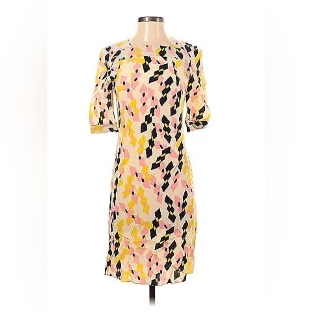 Marni Silk Geometric Print Dress